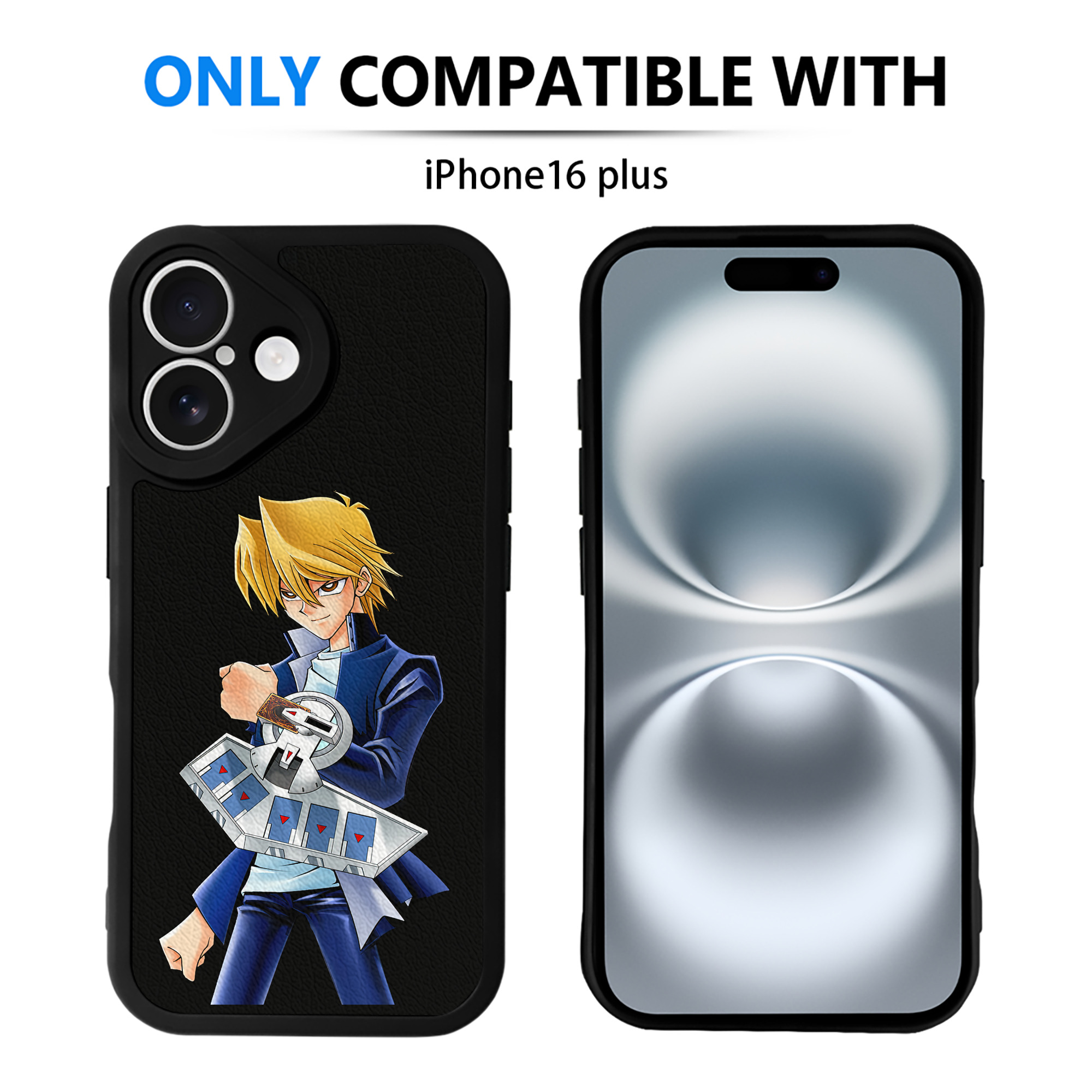 遊☆戯☆王 Yu-Gi-Oh! 【iPhone 16シリーズ対応】シリコンスマホケース（レザー調） 材質：シリコン